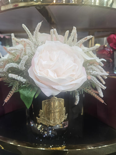 New Luxury Round Peonies & Lilies Bouquet - Ivory White - RRL01 (Carton of 1)
